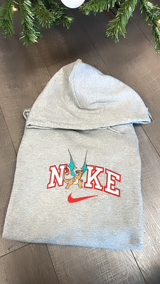Charizard swoosh embroidered hoodie