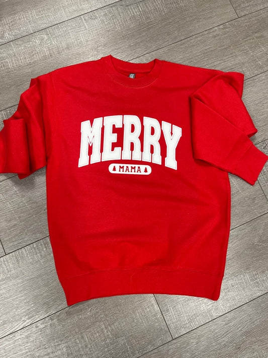 Merry Mama Puff Christmas Sweater