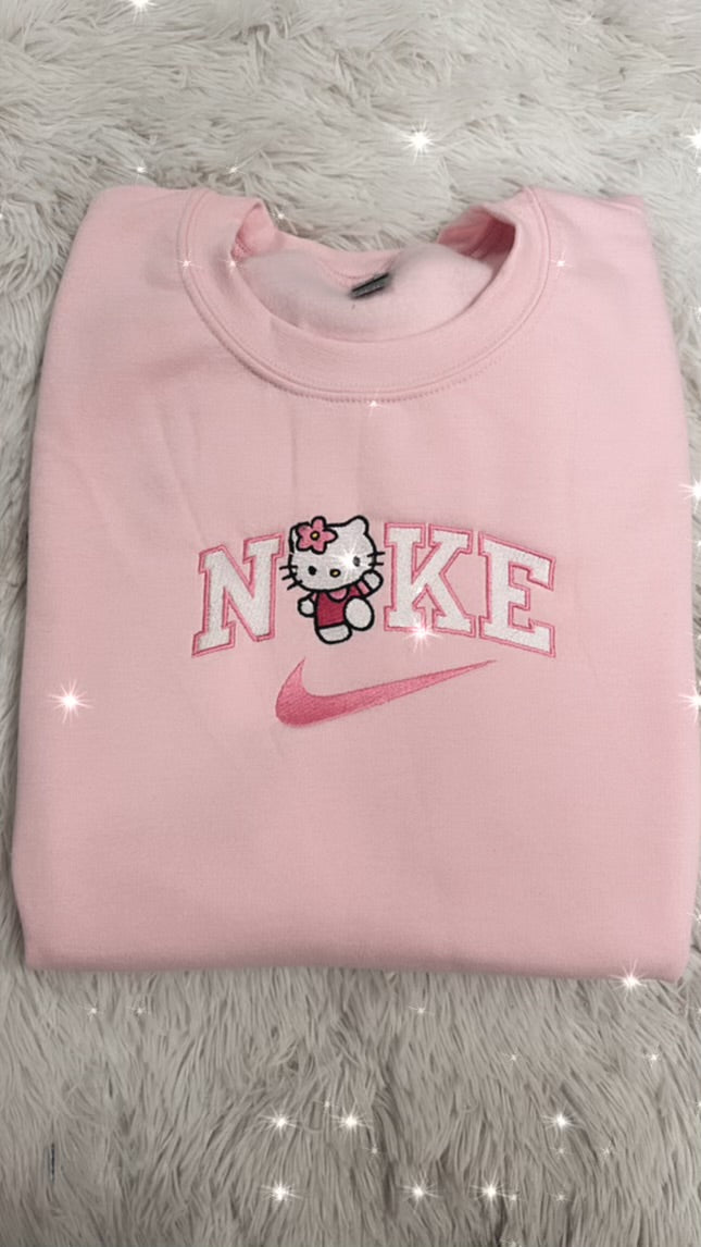 HK swoosh Embroidered sweater