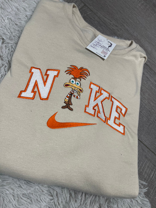 Anxiety swoosh Embroidered Hoodie or Sweatshirt