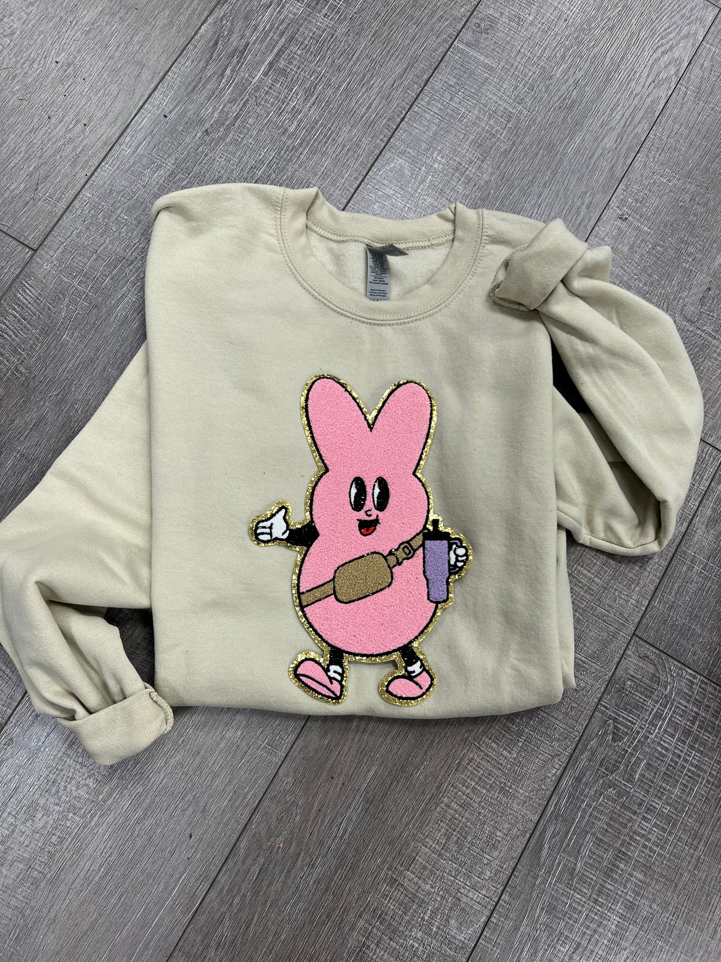 Boujee Bunny Chenille Patch sweatshirt