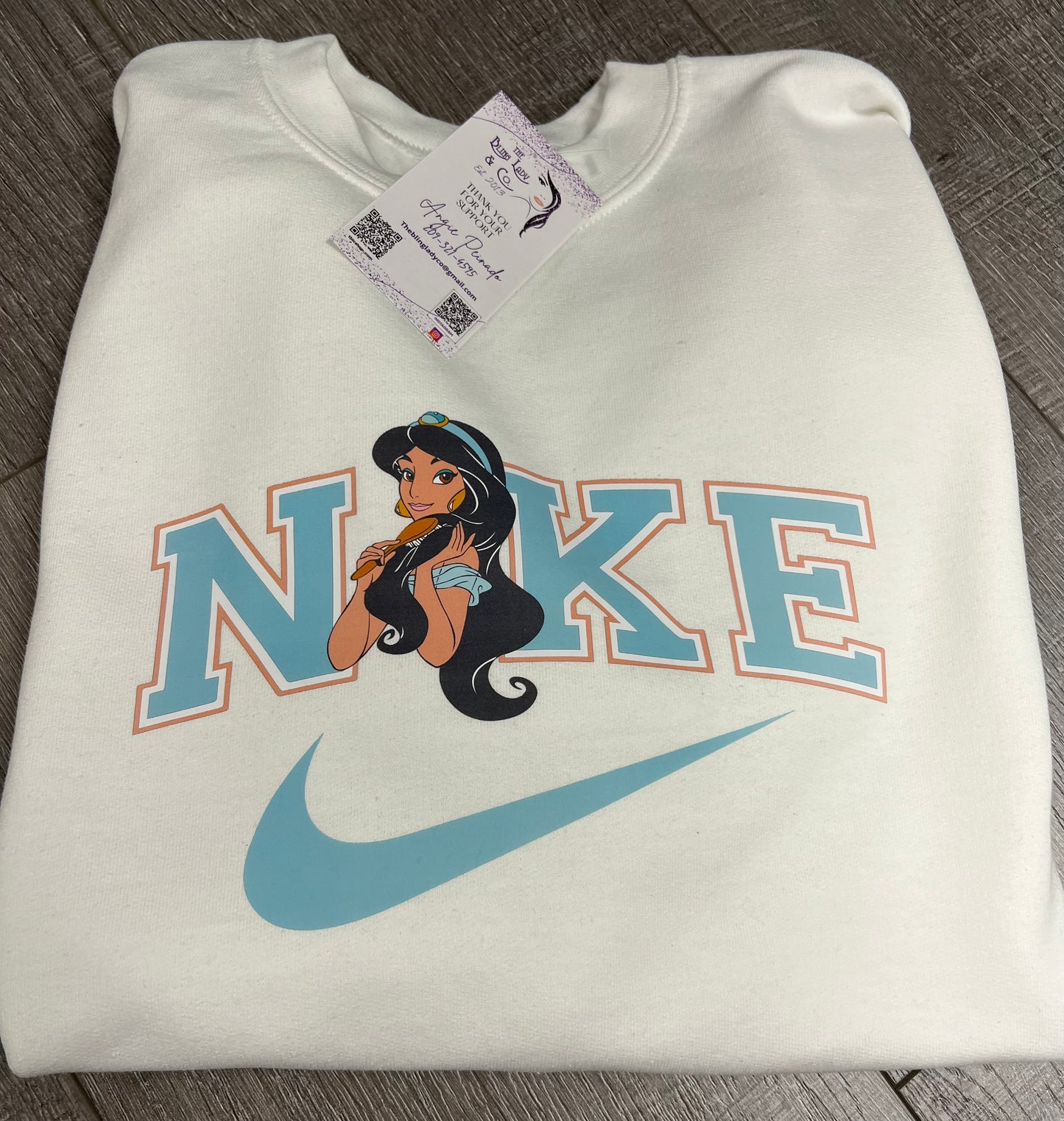 Princess Jasmine Swoosh printed