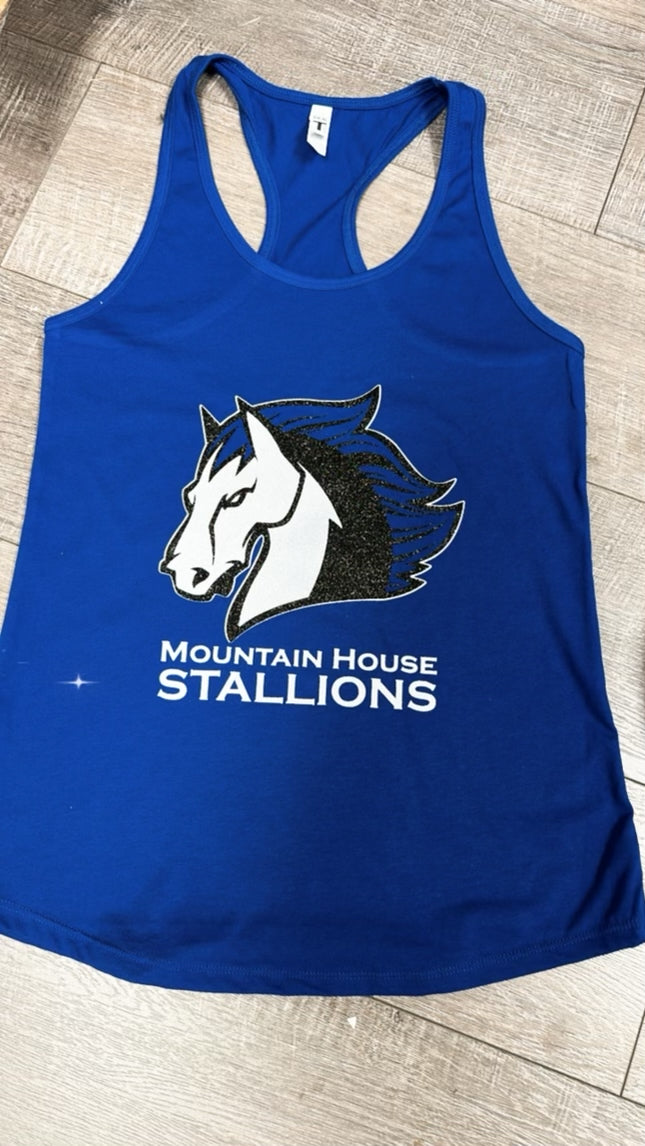 MH STALLIONS LOGO TANK