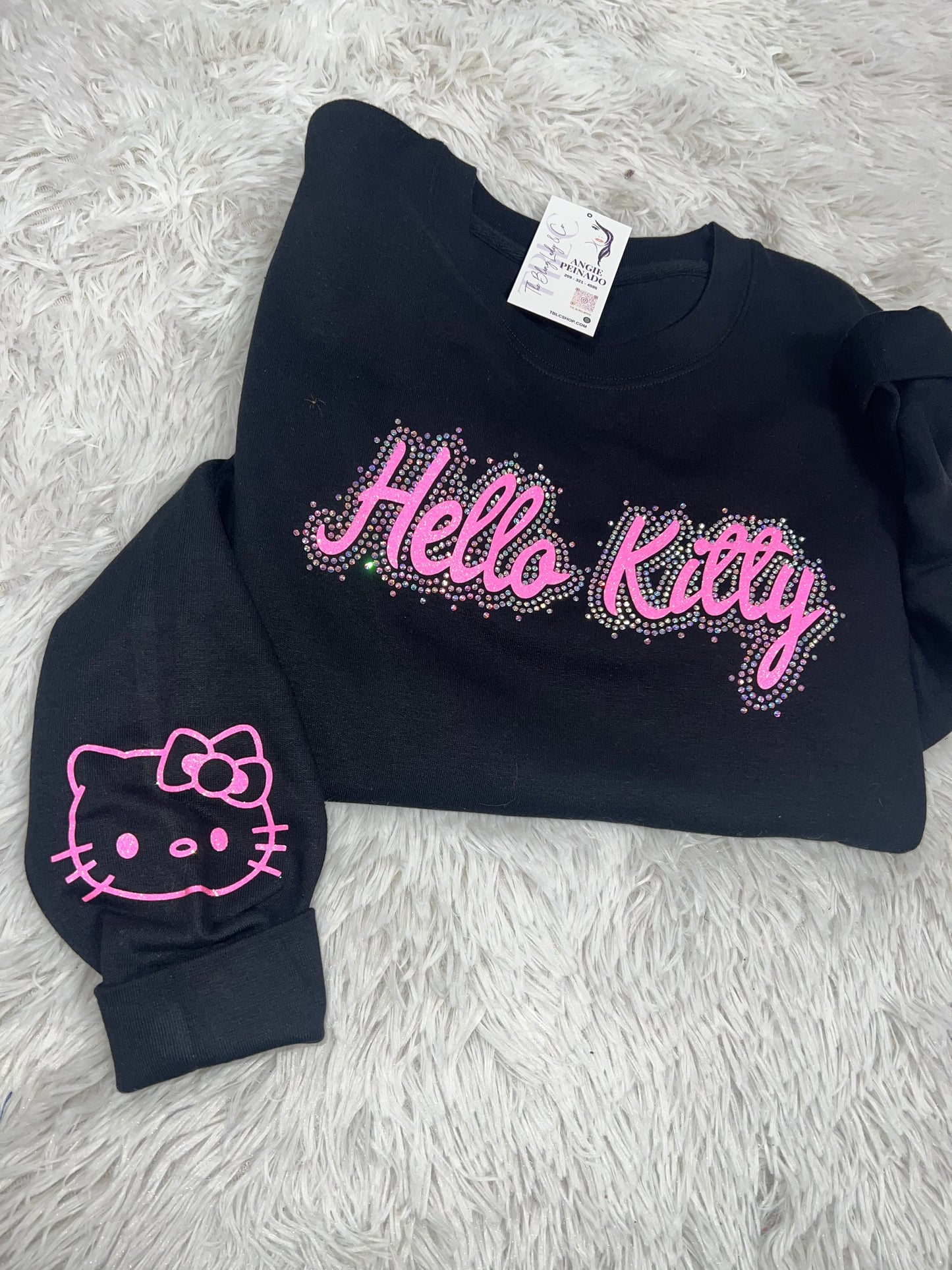 HK all bling crewneck sweatshirt