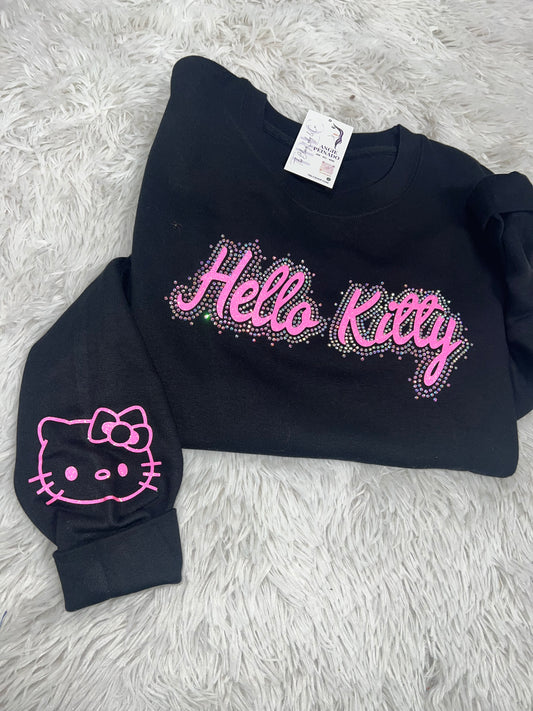 HK all bling crewneck sweatshirt