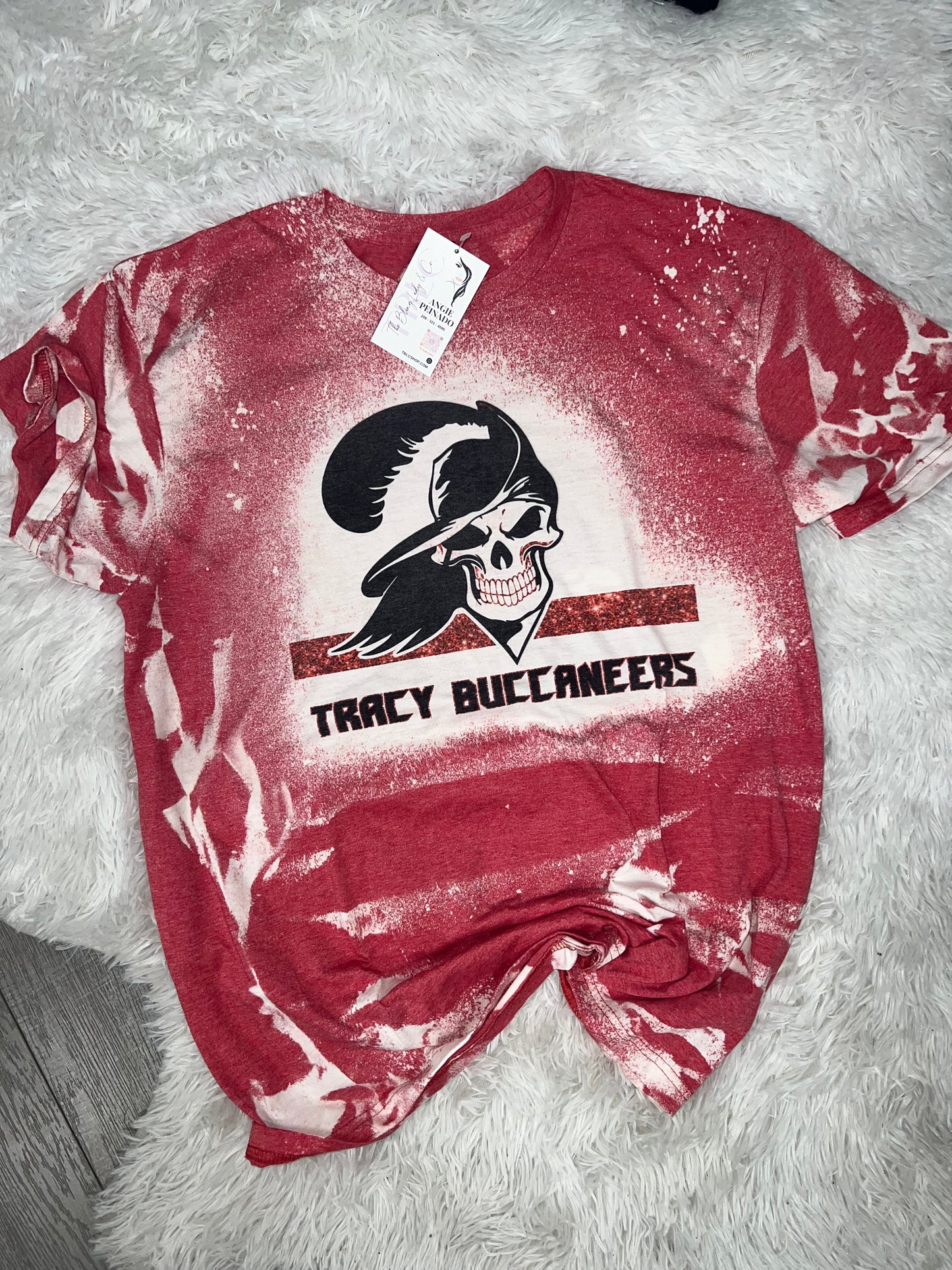 Tracy Buccs Bleached Game Day Tee
