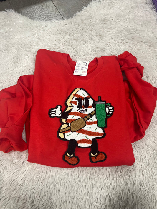Tree cookie Patch Sweatshirt