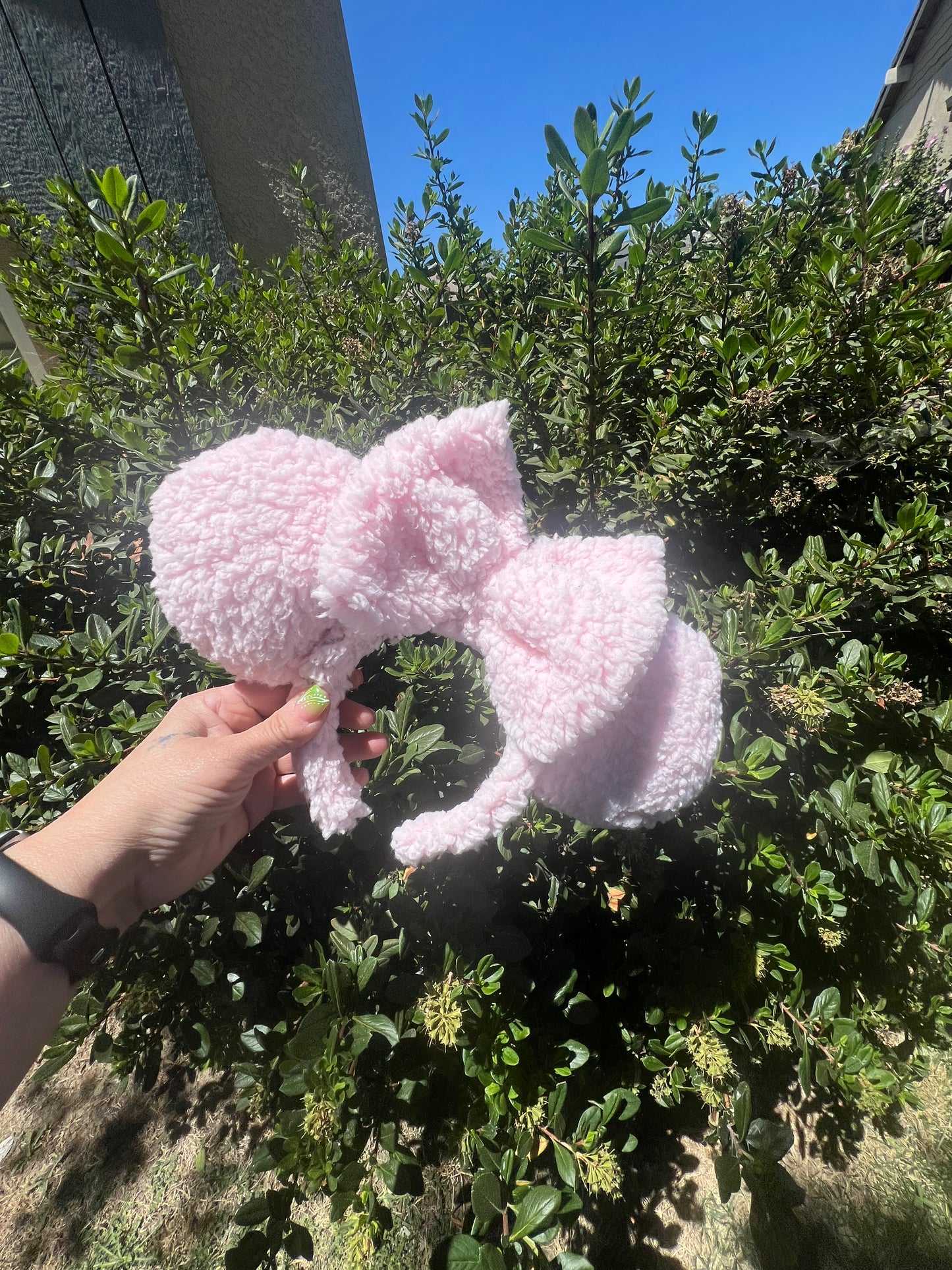 Pink Sherpa Ears