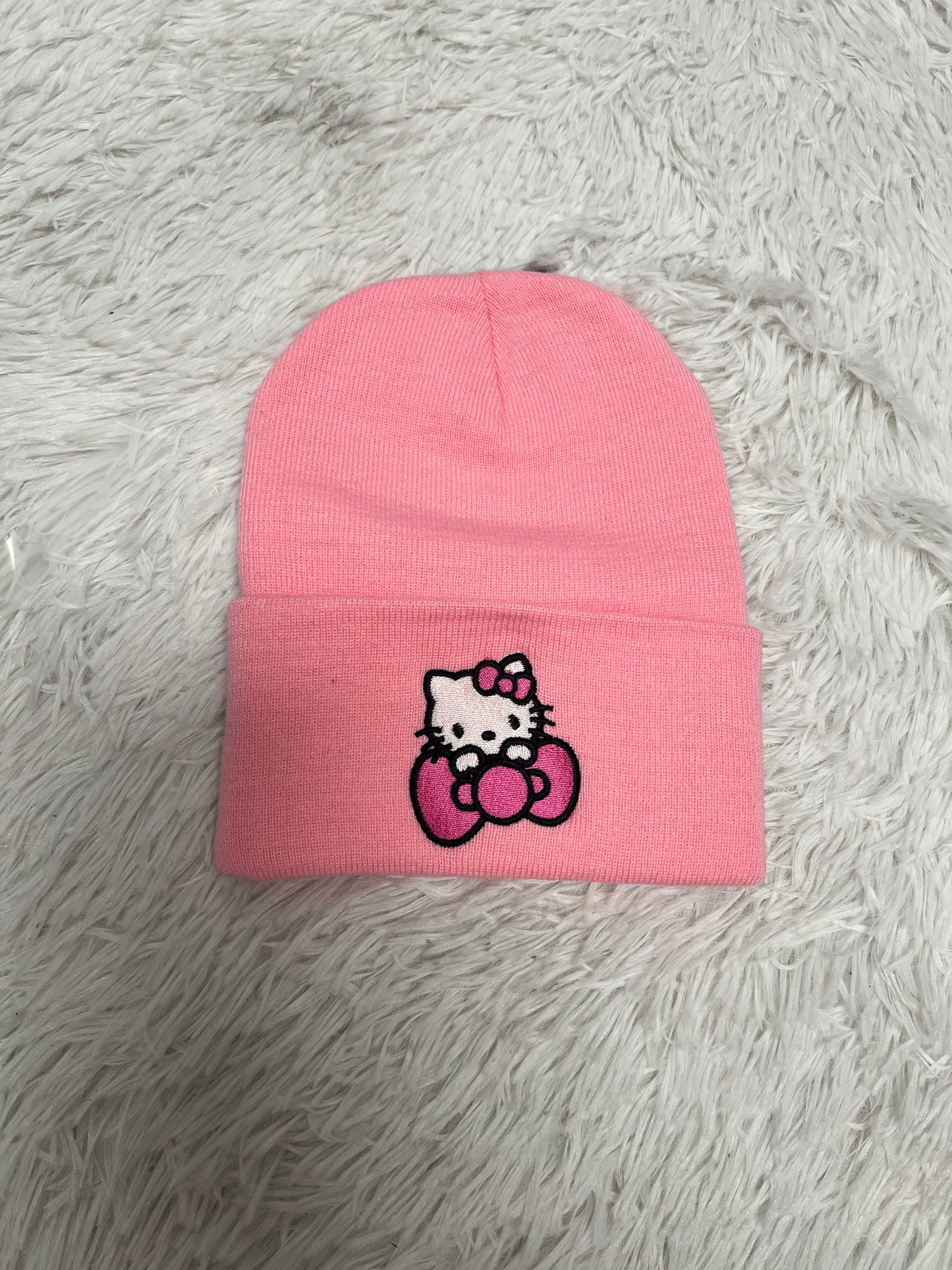 Kitty Bow embroidered Beanie