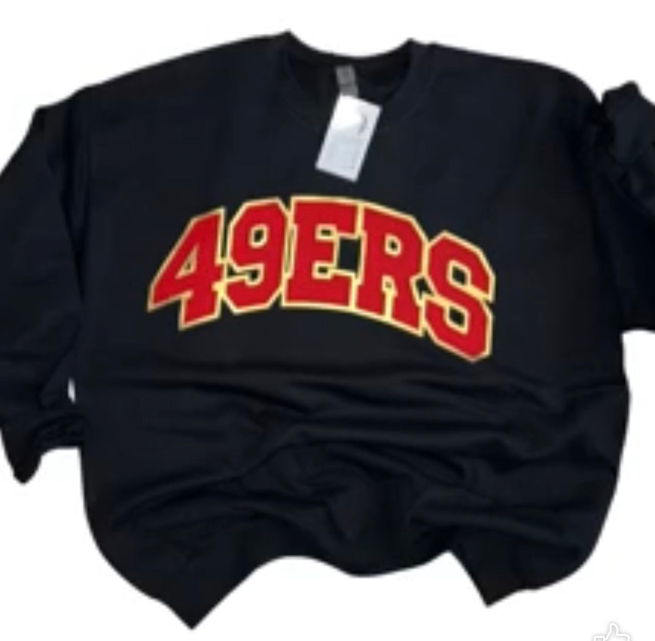 9 er puff Crew Neck Sweatshirt