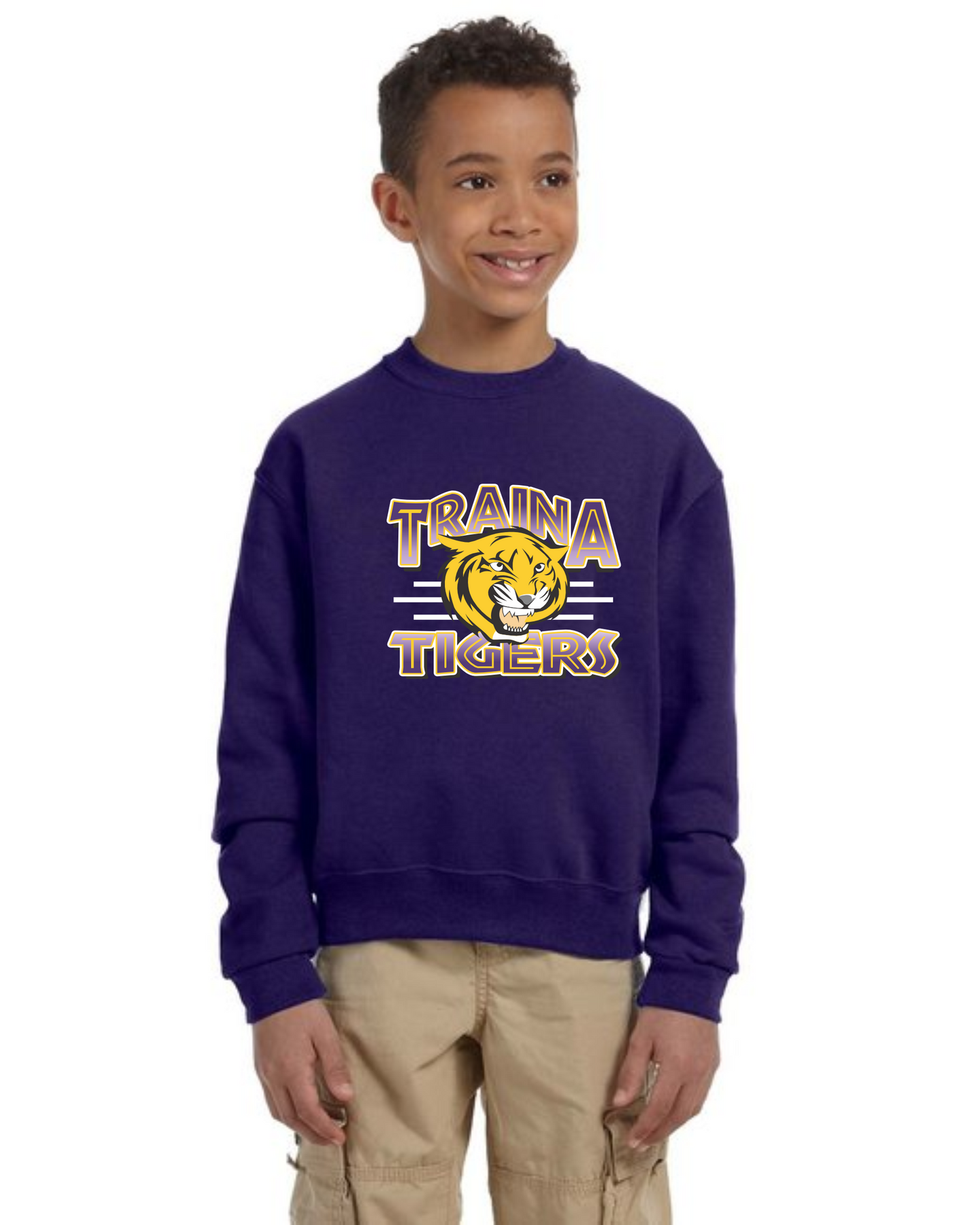 Traina Tigers logo crewneck sweatshirt