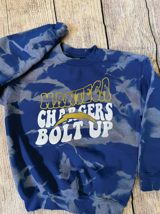 MC CHARGERS BOLT UP BLUE SWEATSHIRT