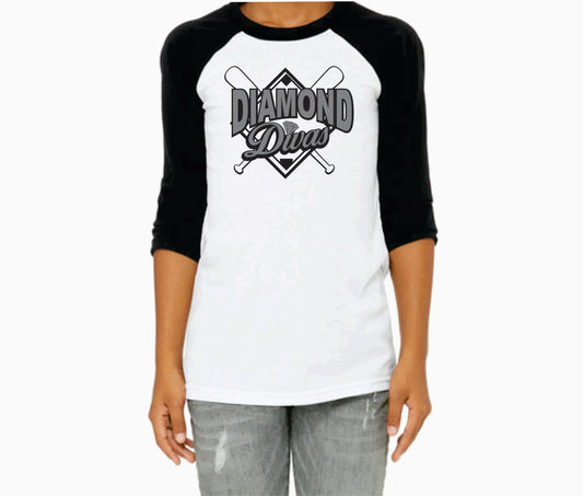 DIAMOND DIVAS RAGLAN
