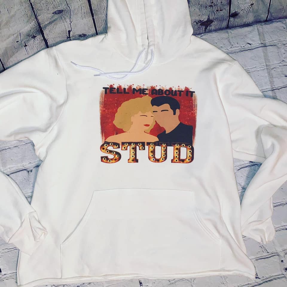 Stud Hoodie W/Crystals