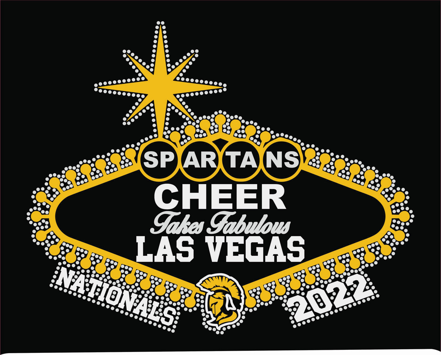 SPARTANS BLING VEGAS TEE OR HOODIE