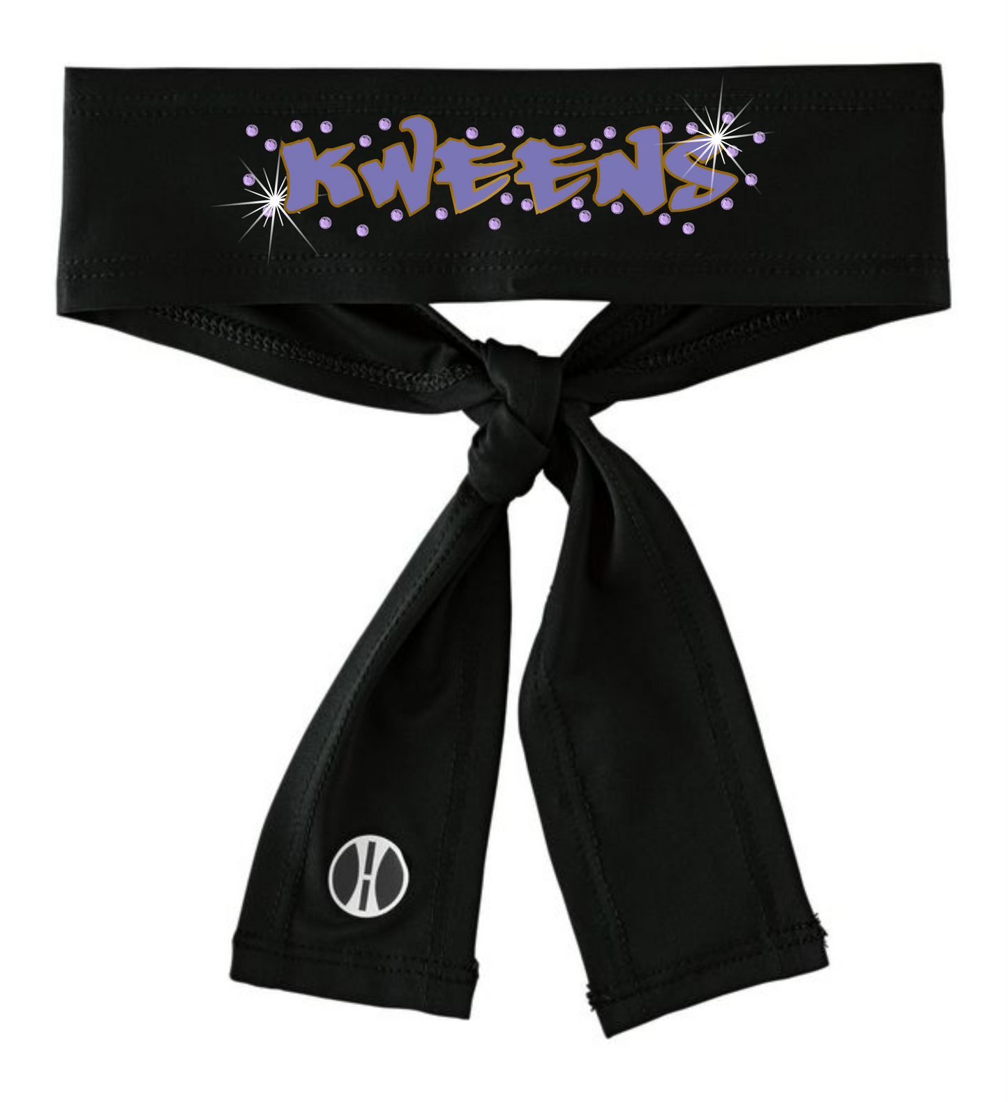KWEENS BLING ZOOM TIE HEADBAND