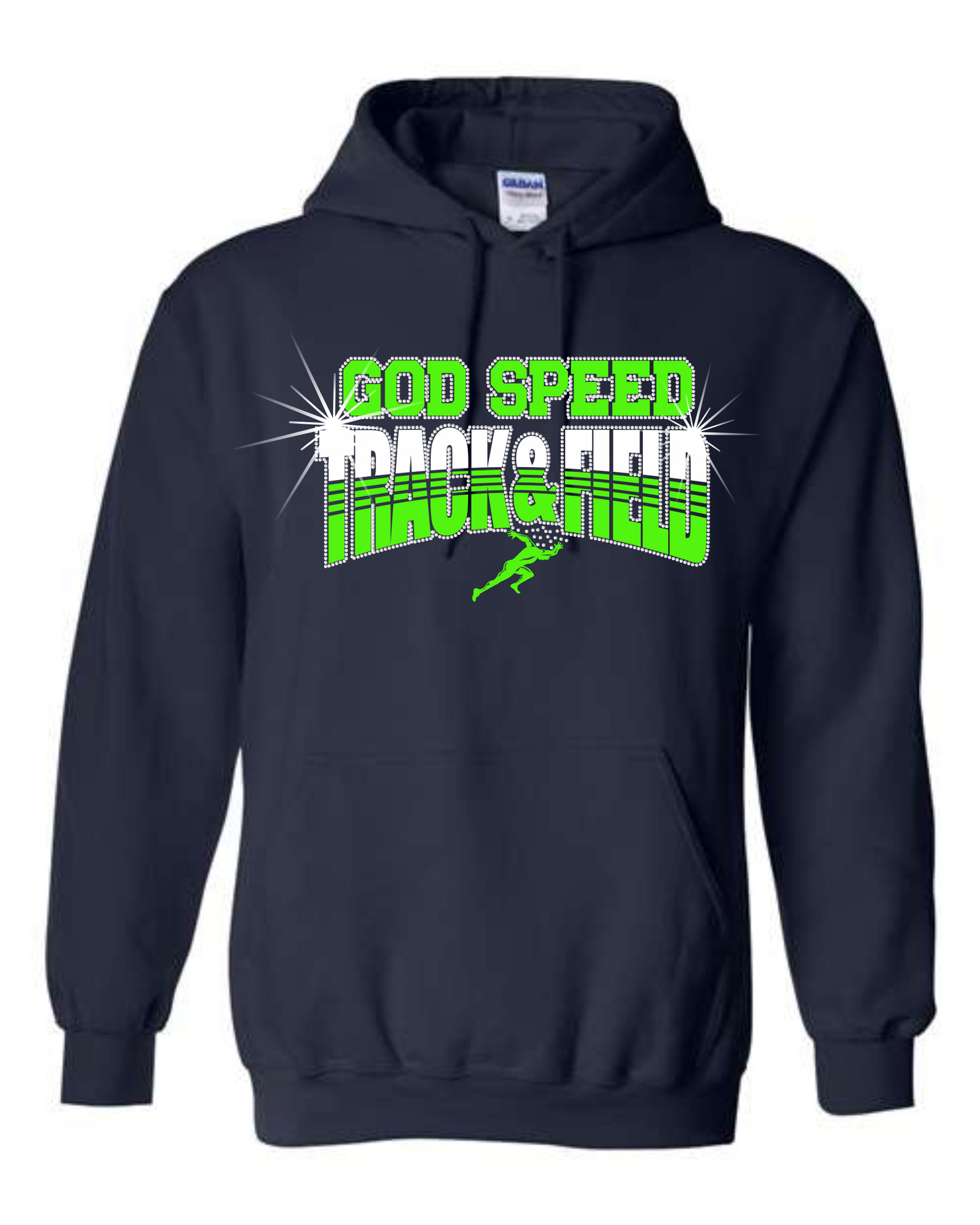 God Speed Track & Field BLING Unisex Hoodie