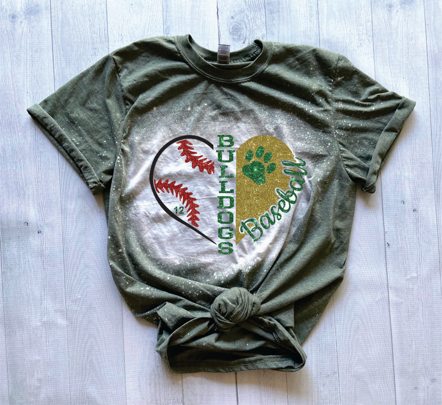 THS HEART bleach tee