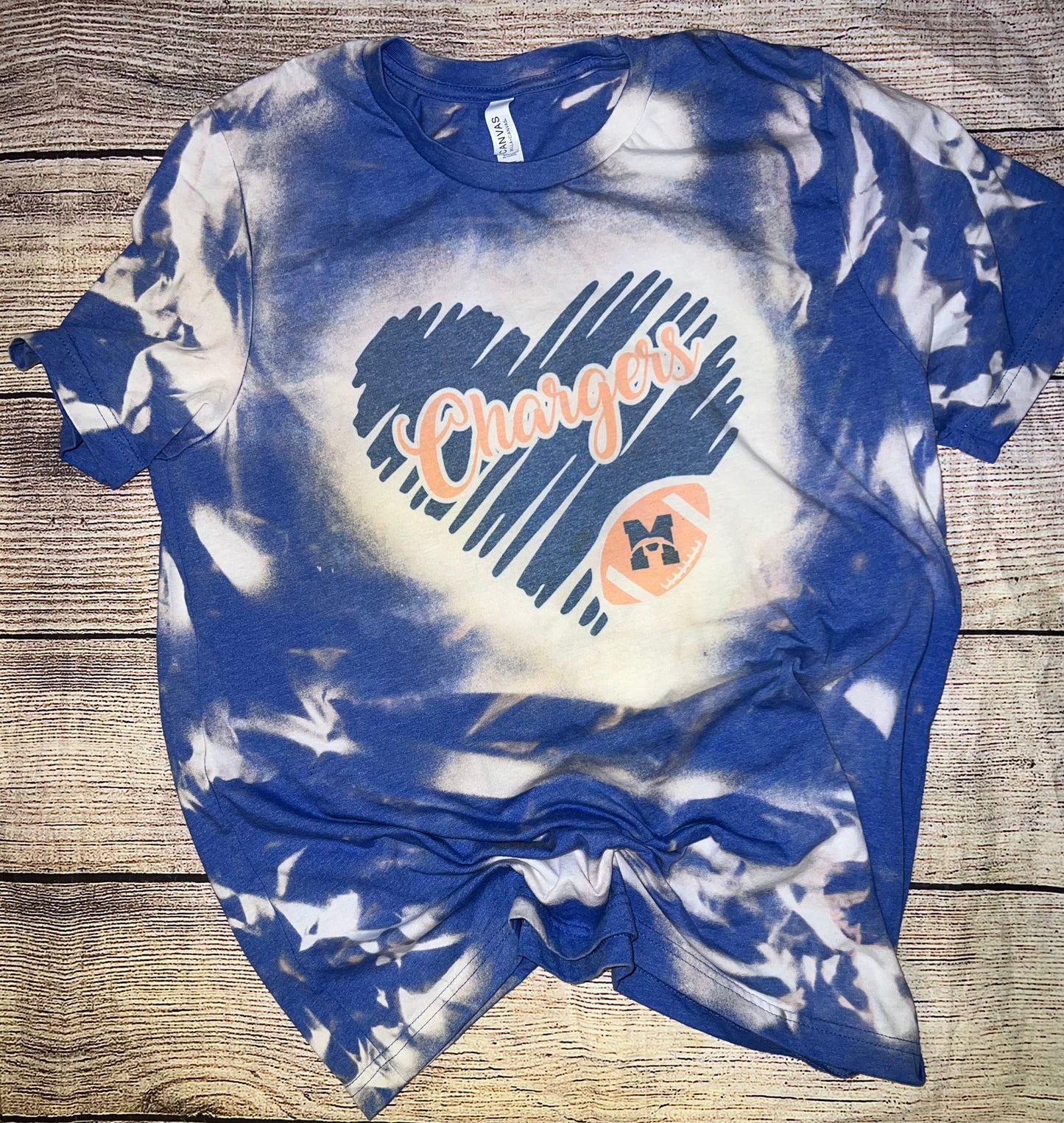 MC HEART BLEACHED TEE