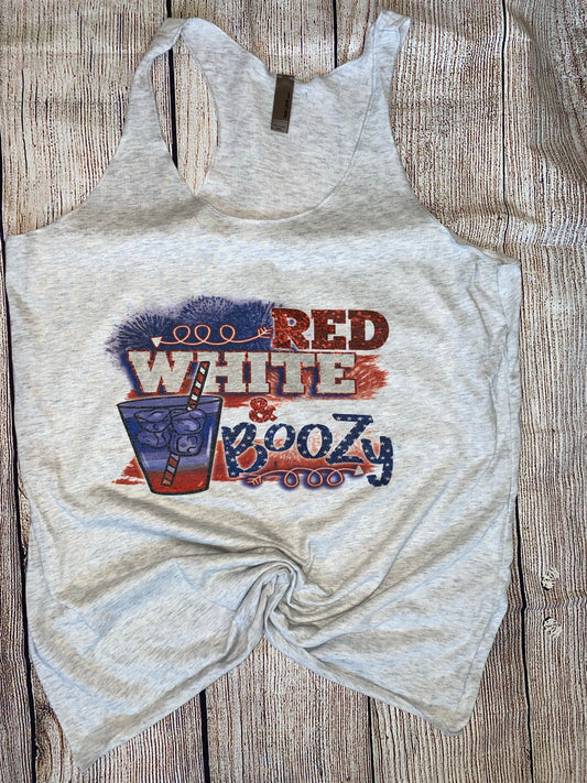 Boozy Ladies Racerback Tank