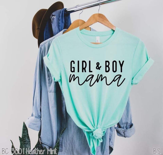 Girl & Boy Mama Tee