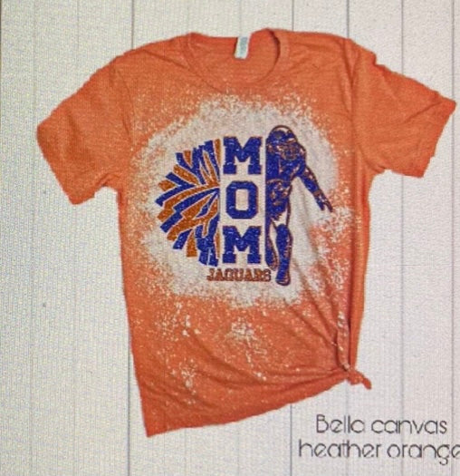 KHS Jaguars Football/Cheer Mom Bleached tee