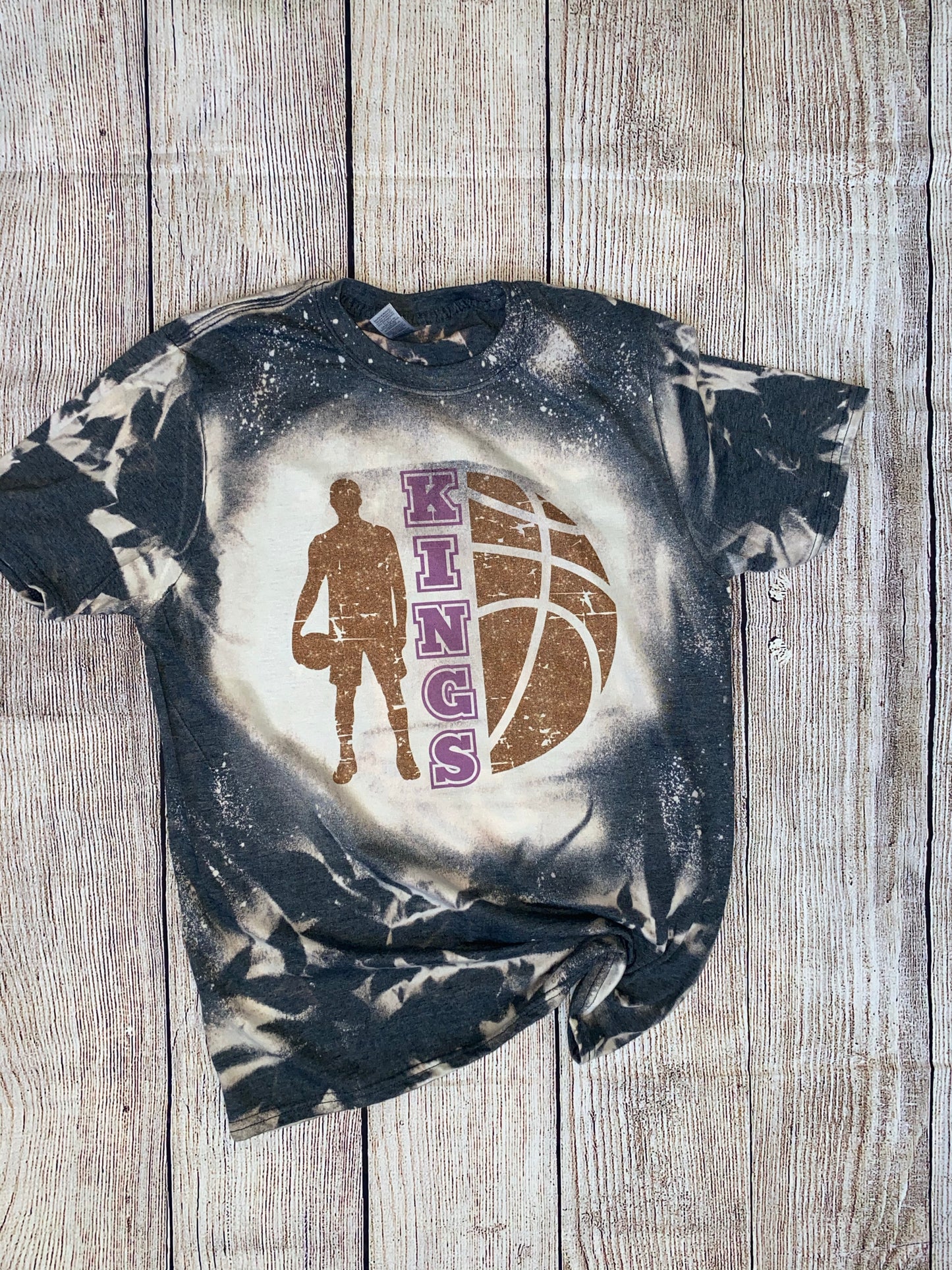 TK Bleached Kings basketball boy Tee
