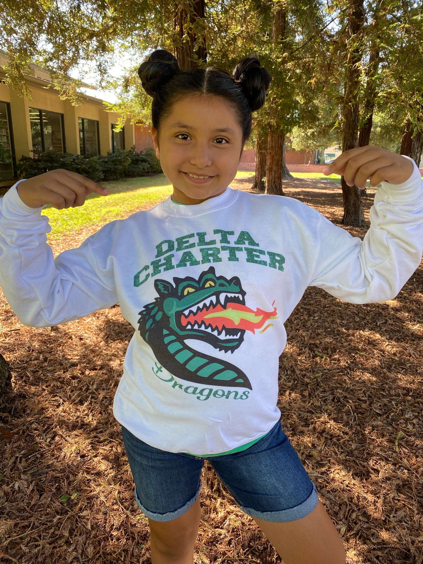 DC Dragons white sublimated sweatshirt