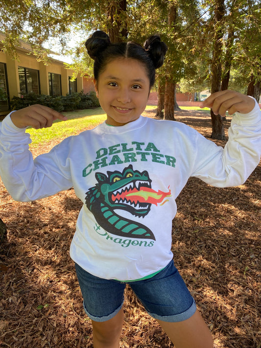 DC Dragons white sublimated sweatshirt