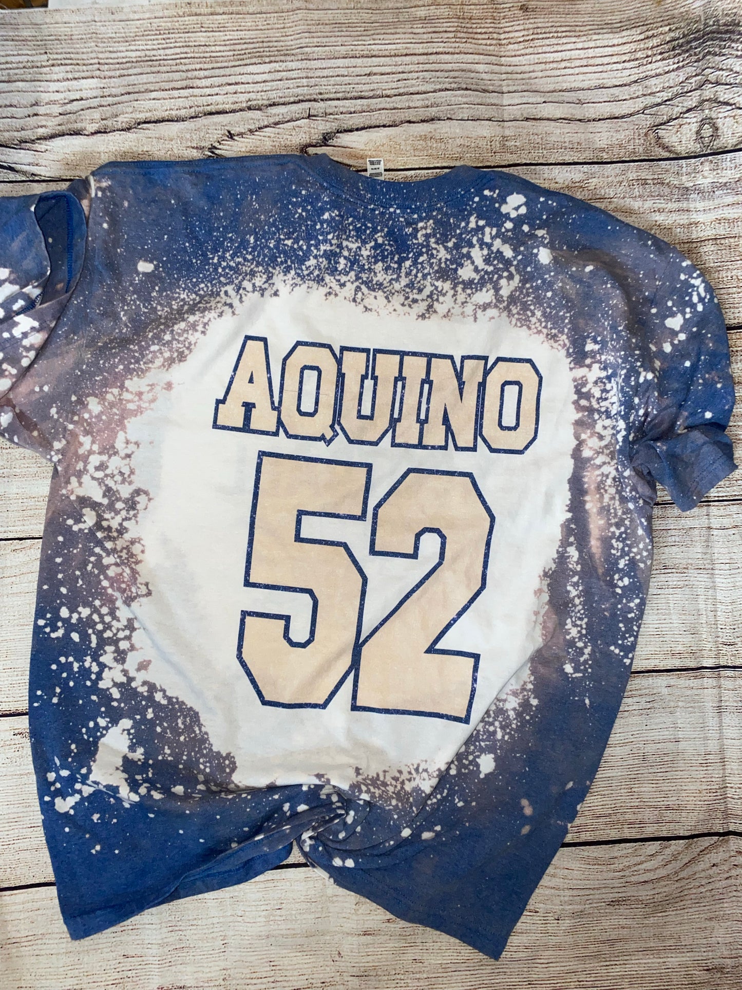 MC footballmom life Bleached Tee