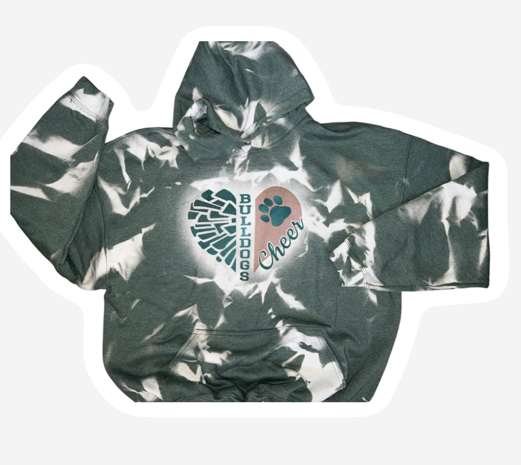 THS CHEER BLEACHED HOODIE