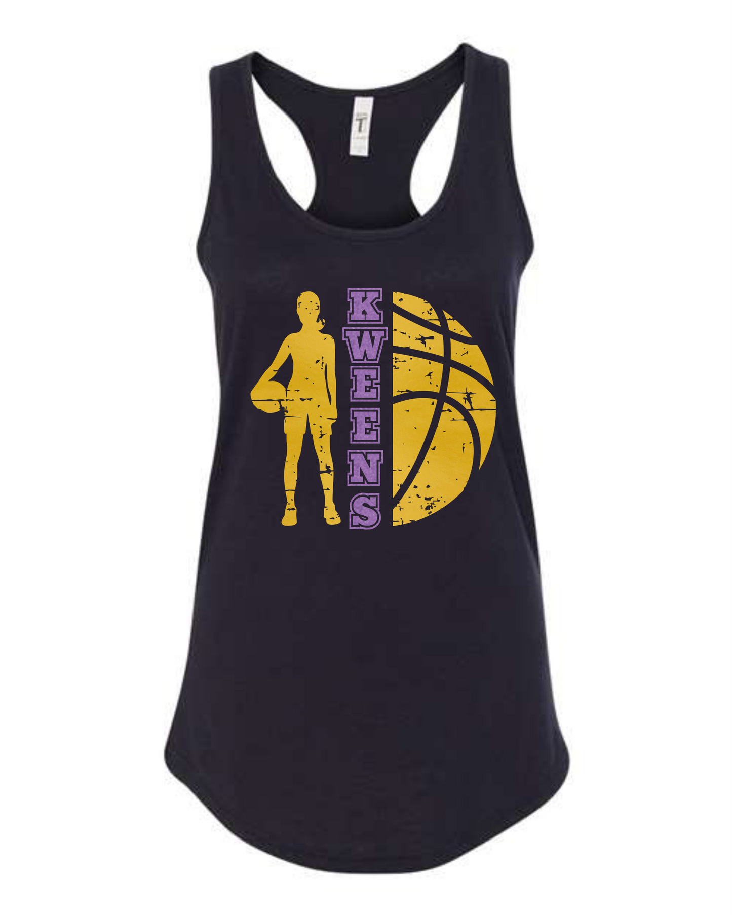 Tracy Kweens Basketball Girl Razor Back Tank