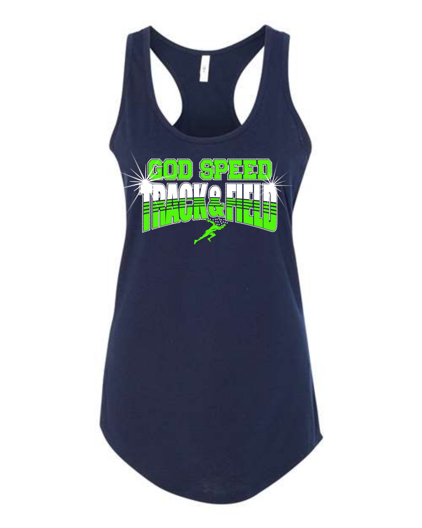 God Speed Ladies fit Racerback BLING Tank