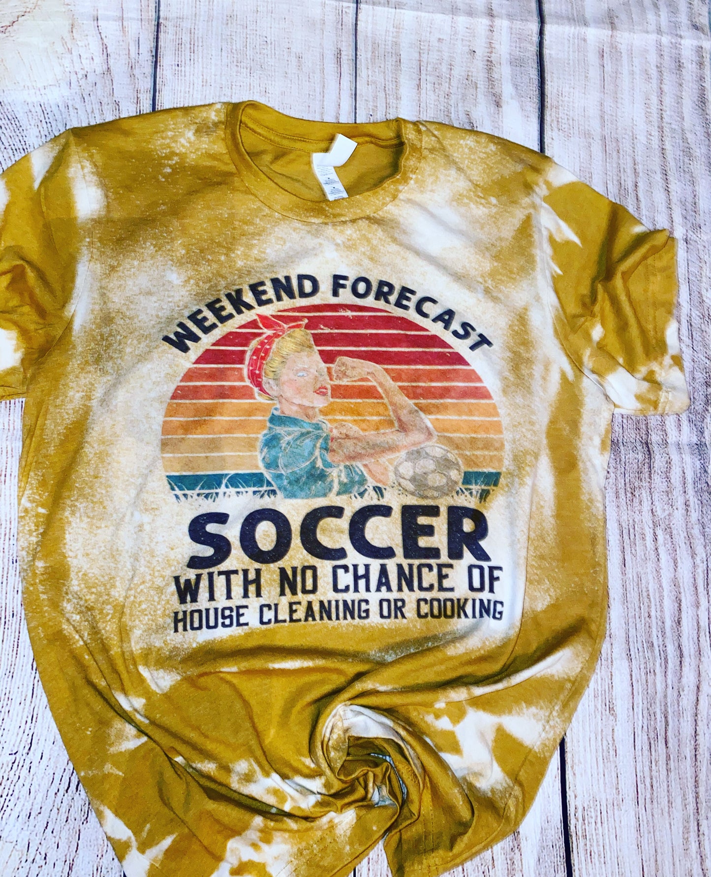 Soccer Mom Bleached T-Shirt