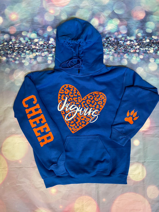 KHS Jaguars Heart Hoodie