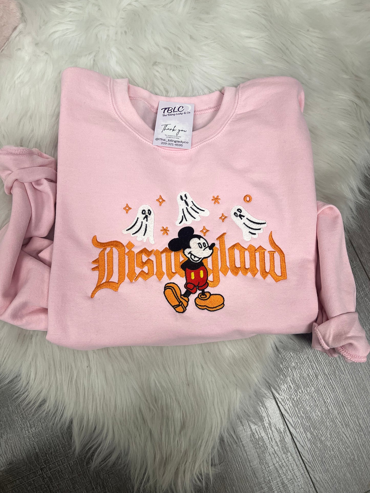 Ghostly mouse Embroidered sweatshirt