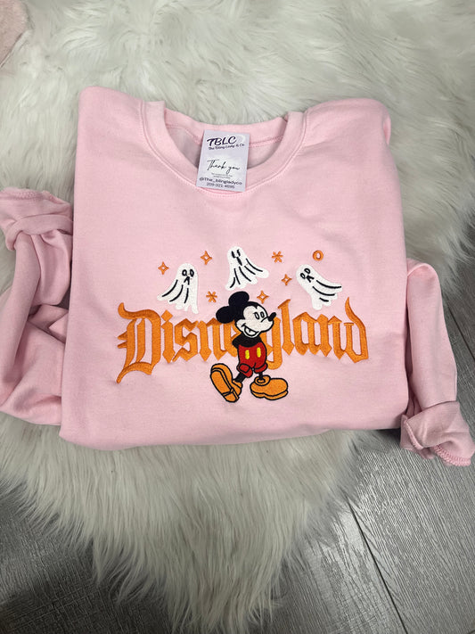 Ghostly mouse Embroidered sweatshirt