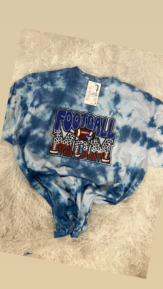 Football Mom tie dye tee