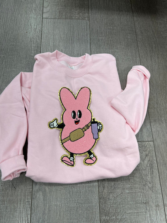 Boujee Bunny Chenille Patch sweatshirt