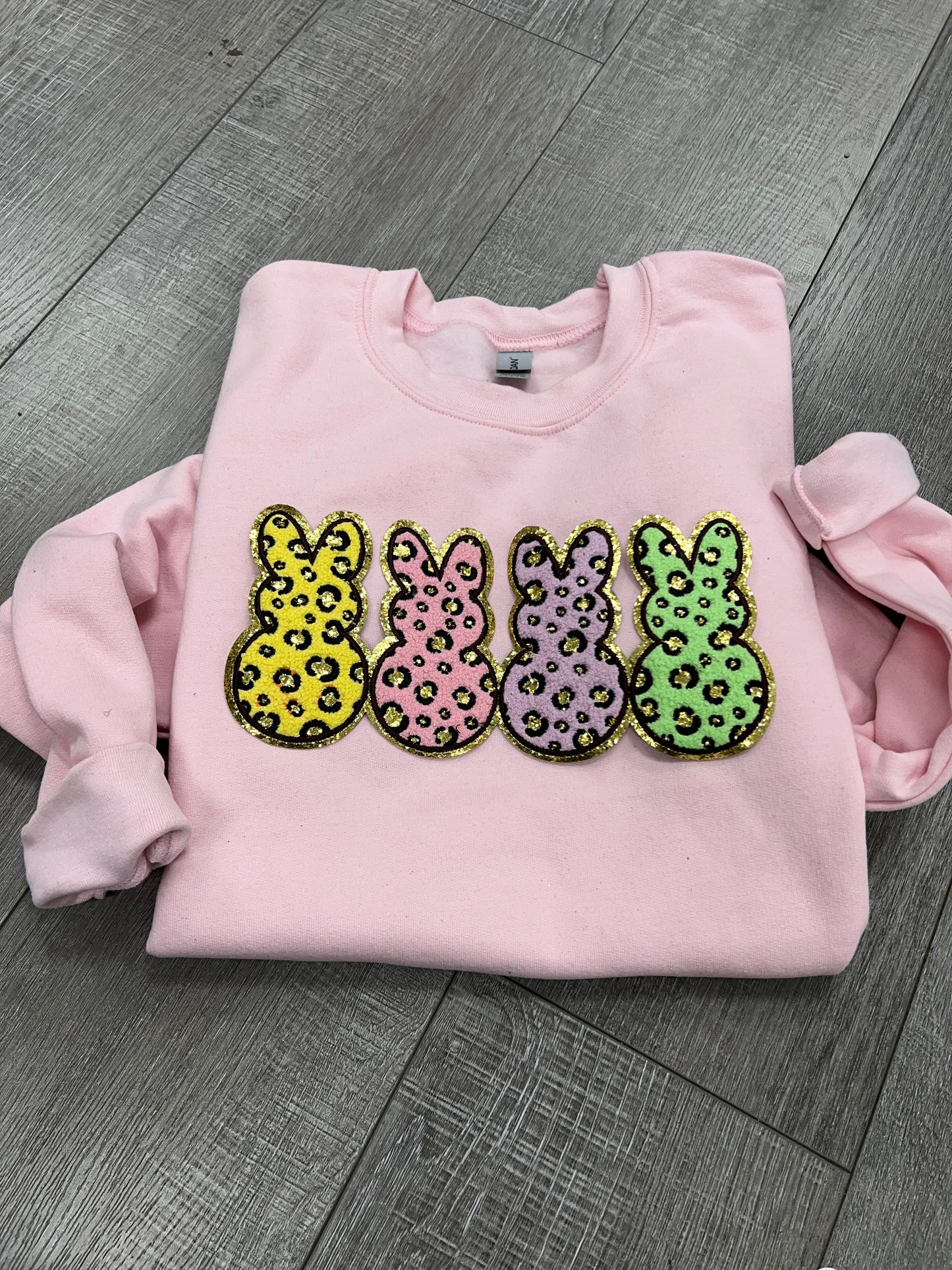 Peeps Bunny Chenille Patch sweatshirt