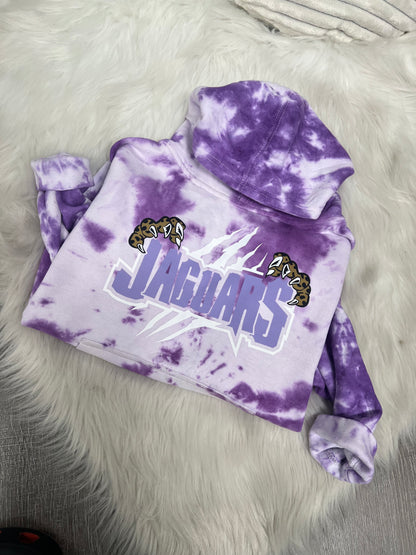 Monticello Jaguars claws purp tie dye