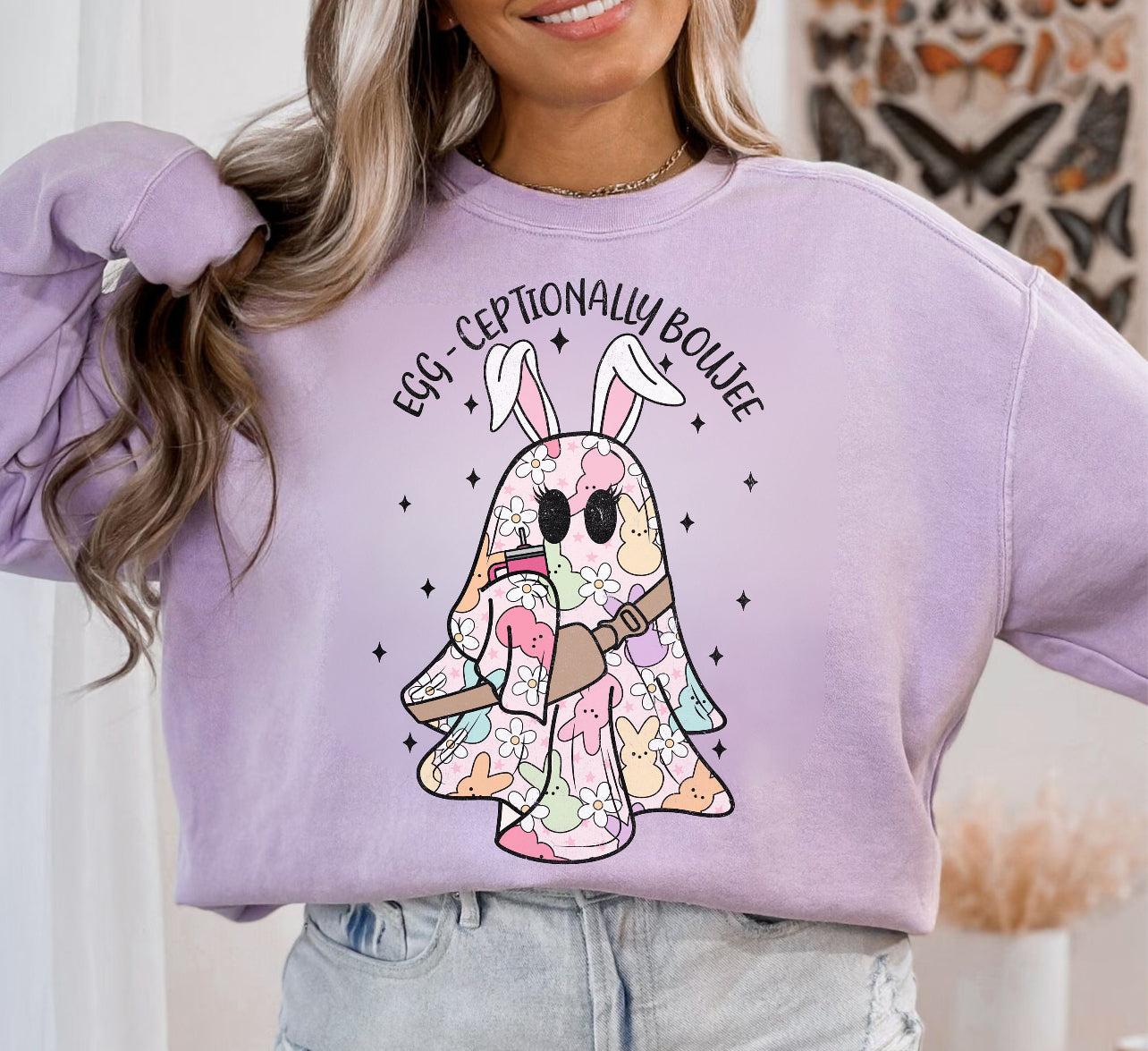 Egg-Ceptionly Boujee sweatshirt