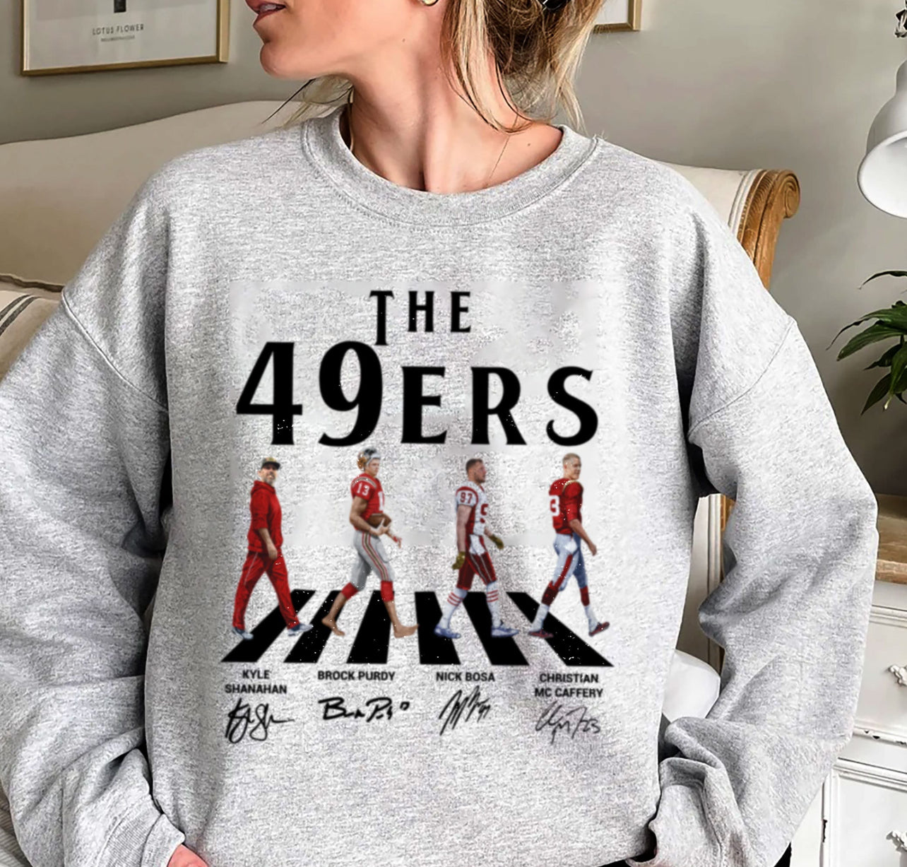 The 49ers sweatshirt