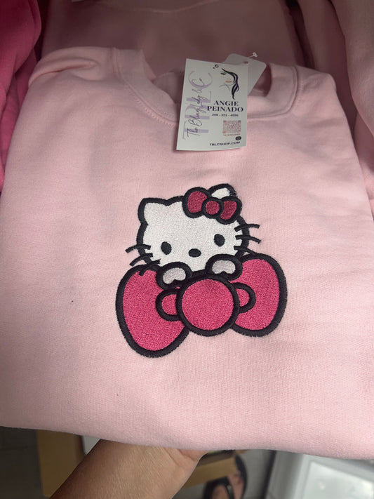 HK Bow Embroidered sweater