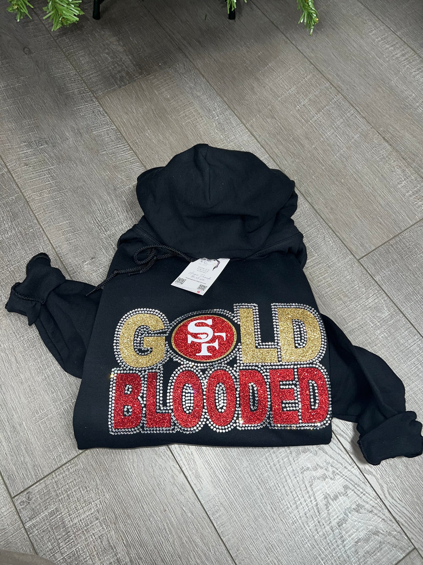 Gold blooded Bling hoodie