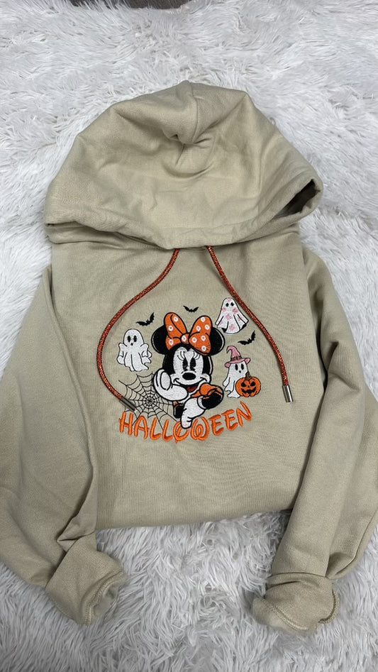 Cuteness Halloween embroidered hoodie