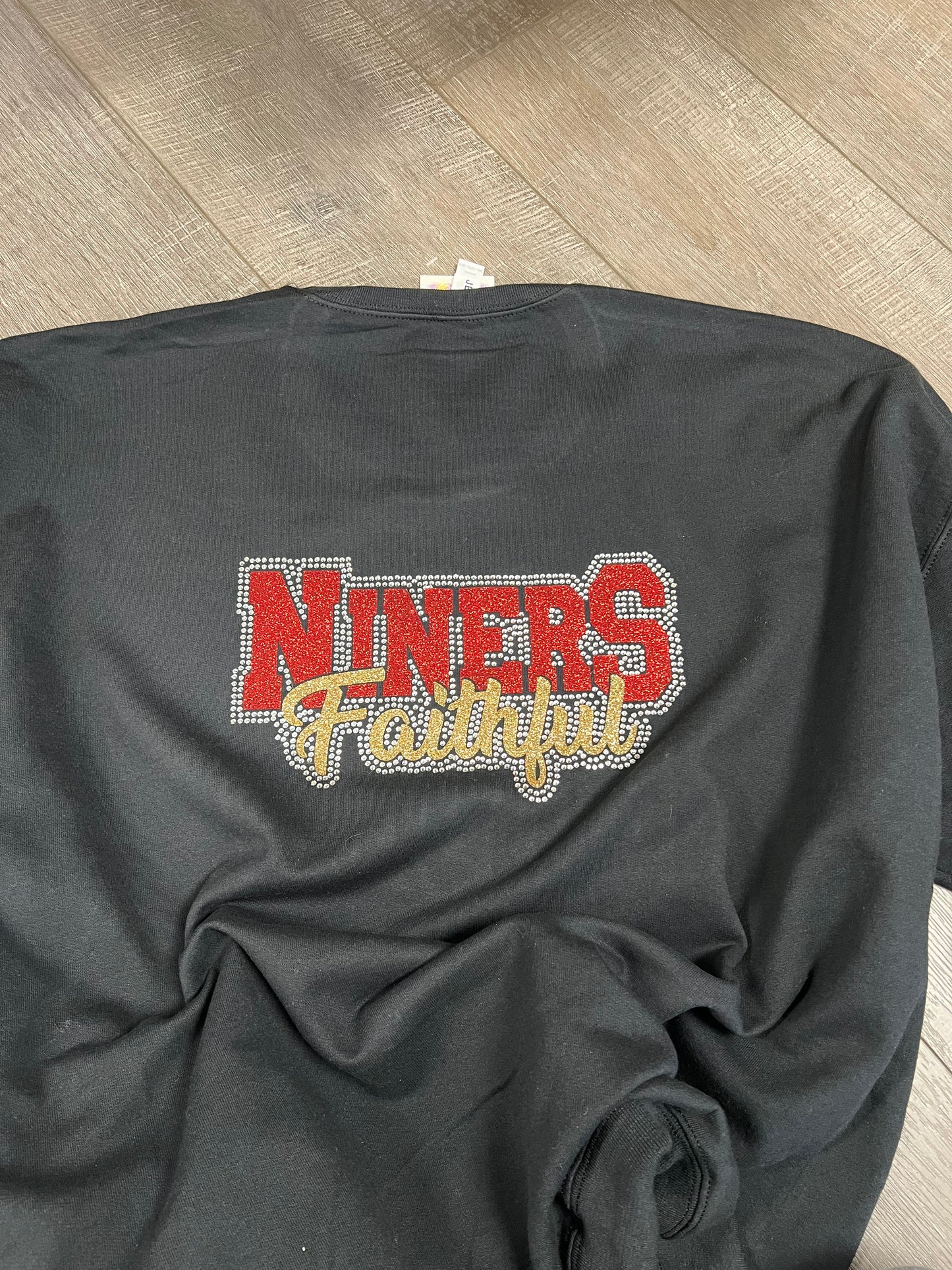 Niners faithful Bling crewneck sweatshirt