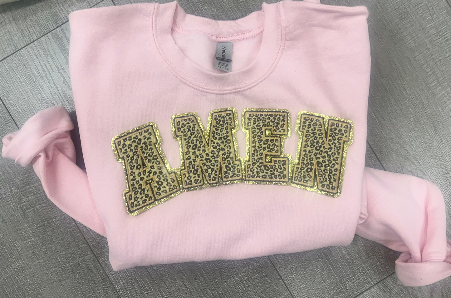 Amen Cheetah Chenille Patch sweatshirt