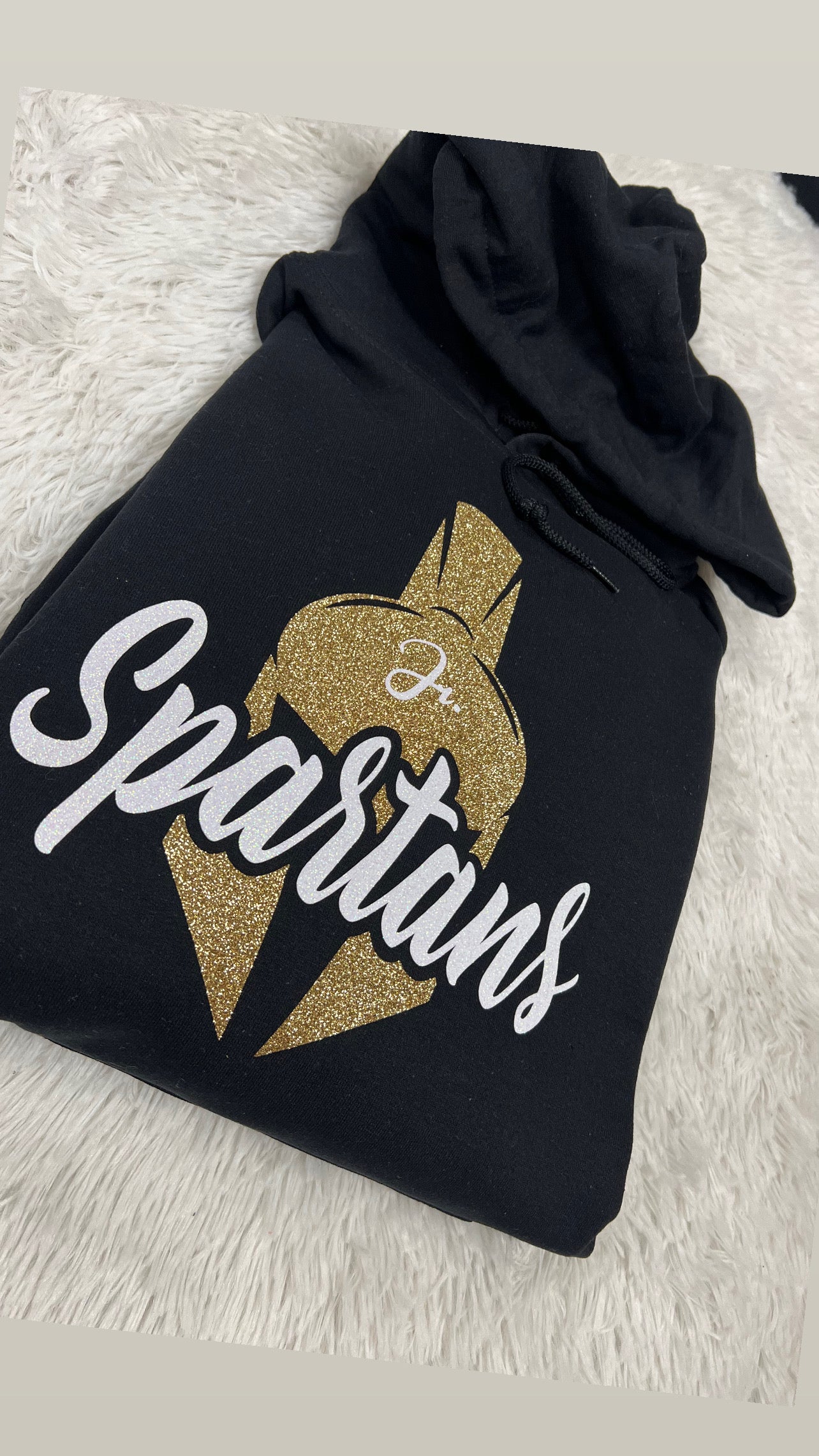 Jr. Spartans glitter hoodie