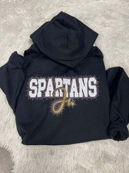 Jr. Spartans All Bling hoodie